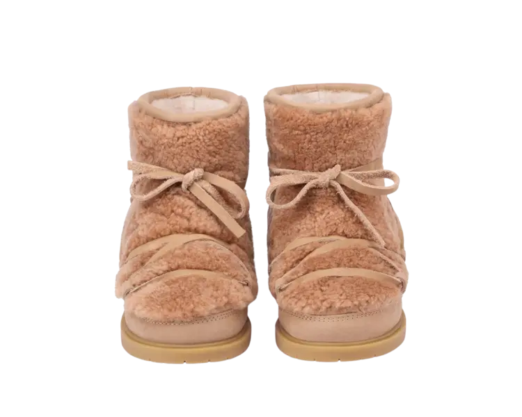 Donsje Amsterdam Cassia Boots - Beige Curly Sheep Wool