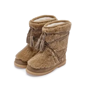 Donsje Amsterdam Myril Boots - Stone Sheep Wool