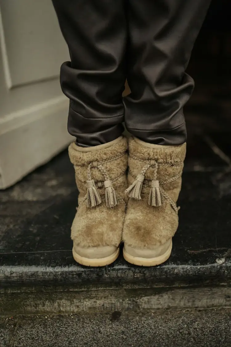 Donsje Amsterdam Myril Boots - Stone Sheep Wool