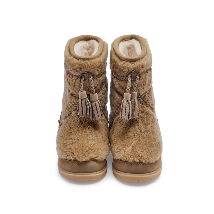 Donsje Amsterdam Myril Boots - Stone Sheep Wool