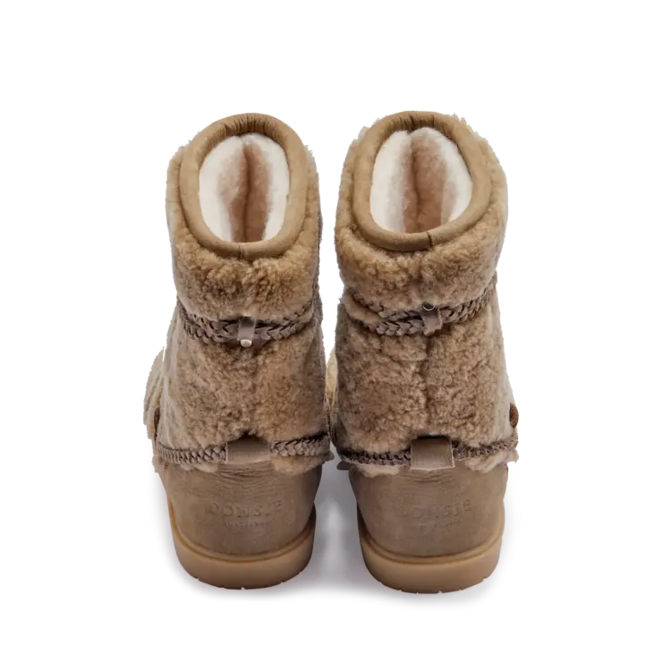 Donsje Amsterdam Myril Boots - Stone Sheep Wool