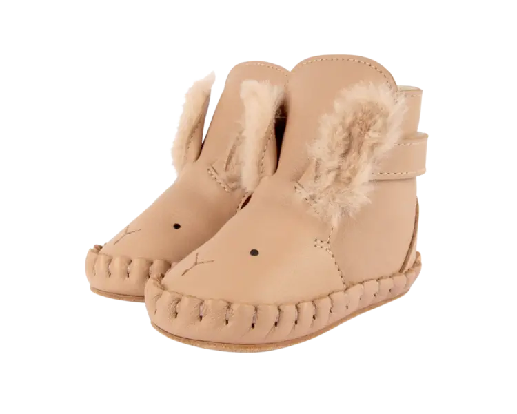 Donsje Amsterdam Kapi Exclusive Booties Fluffy Bunny - Light Rust