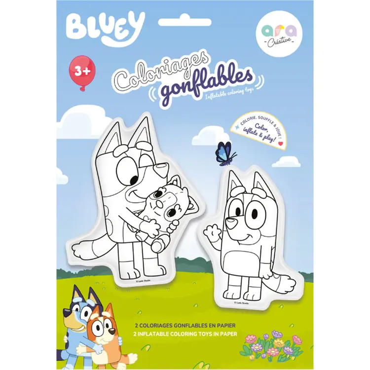 Ara Créative Opblaasbare kleurplaat - Bluey