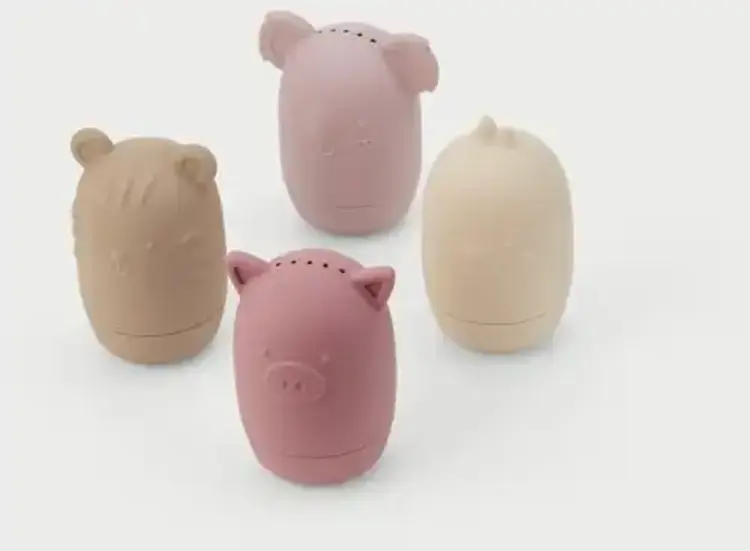 Tickit Tickit Silisoft Dierlijke Waterspuiters 4-pack - Aarde kleuren