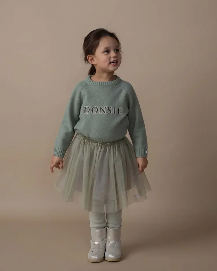 Donsje Amsterdam Pien Skirt - Dusty Green Metallic