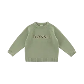 Donsje Amsterdam Fionn Merino Wool Sweater - Desert Green