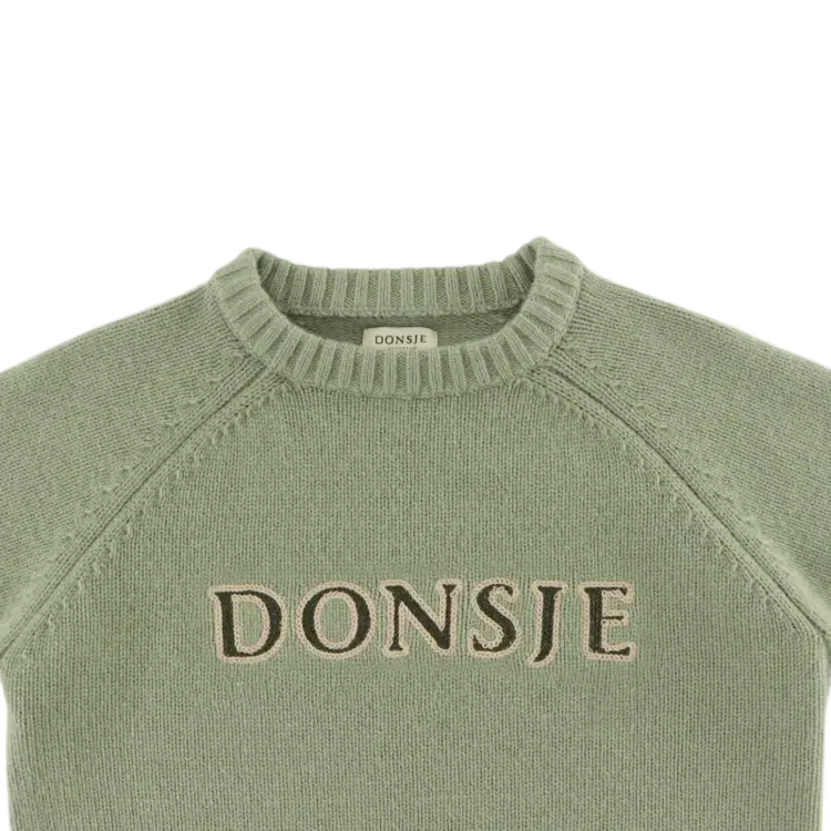Donsje Amsterdam Fionn Merino Wool Sweater - Desert Green