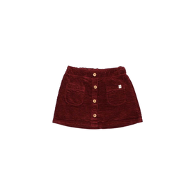 Búho Corduroy Skirt - Burgundy