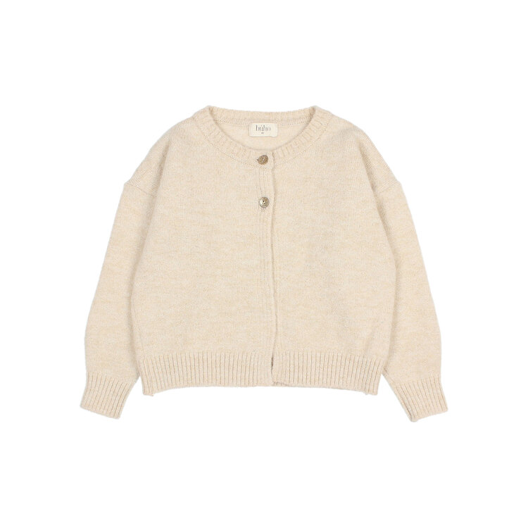 Búho Lurex Cardigan - Natural
