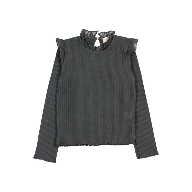 Búho Warm Rib T-Shirt - Antracite