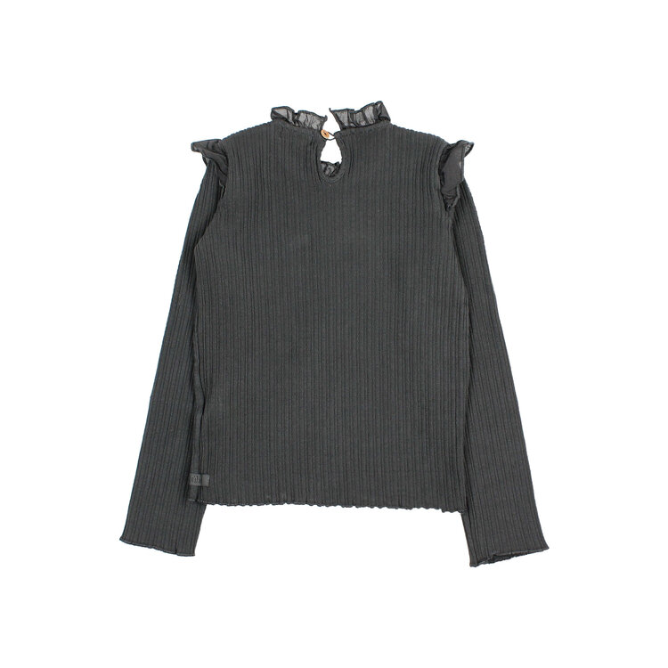 Búho Warm Rib T-Shirt - Antracite