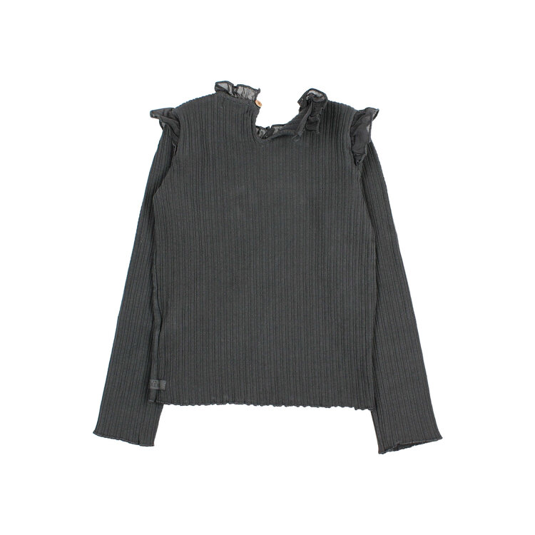 Búho Warm Rib T-Shirt - Antracite