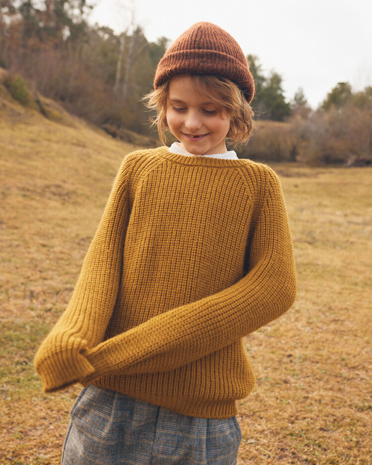 Búho Soft Knit Jumper - Ocre