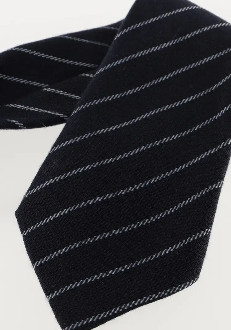 Co'Couture Nila Stripe Tie - Navy