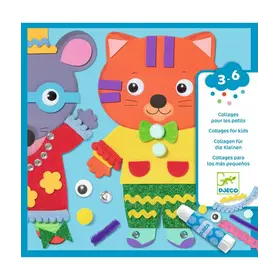 Djeco Collages voor kinderen - Schattige dieren