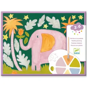 Djeco Schilderen met palet - Wilde dieren