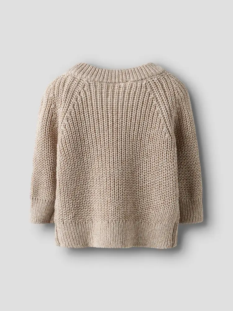 Lil'Atelier Baby Rokko LS Knit - Oxford Tan