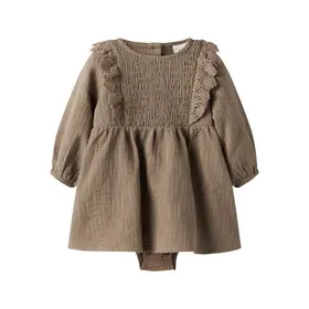 Lil'Atelier Baby Rosita Body Dress - Sepia Tint