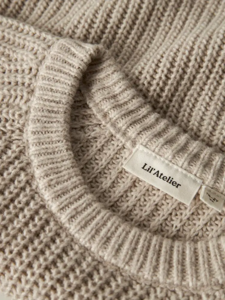 Lil'Atelier Rumba Loose Knit - Oxford Tan