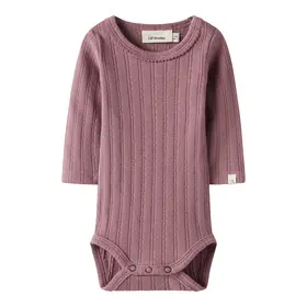 Lil'Atelier Baby Frita Sig LS Body - Nostalgie Rose