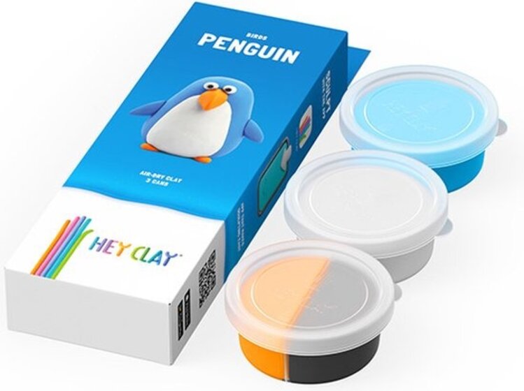 Hey-Clay Boetseerklei Penguin 3 cans