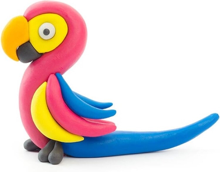 Hey-Clay Boetseerklei Ara Parrot 3 cans