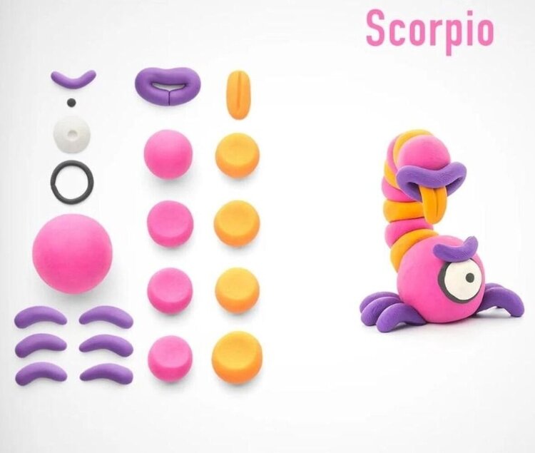 Hey-Clay Boetseerklei Aliens Scorpio 3 cans