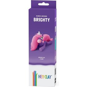 Hey-Clay Boetseerklei Rainbow Unicorn Brighty 3 cans