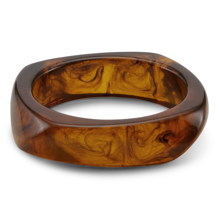 Sui Ava Chunky Bangle - Golden Brown