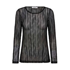 Co'Couture Barb O-Neck Blouse - Black
