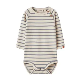 Lil'Atelier Baby Limia ls body - Turtledove stripes