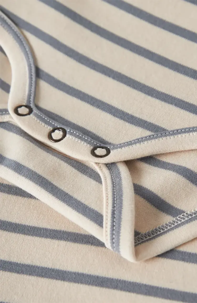 Lil'Atelier Baby Limia ls body - Turtledove stripes