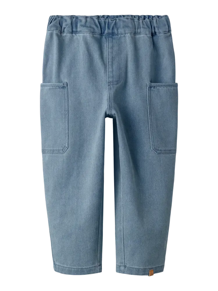 Lil'Atelier Lulia Baggy Jeans - Medium Blue Denim