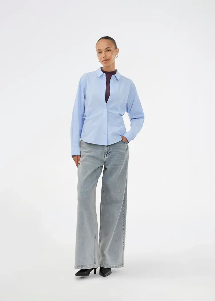 Modström Isolde Solid Pants - Blue Beige Wash