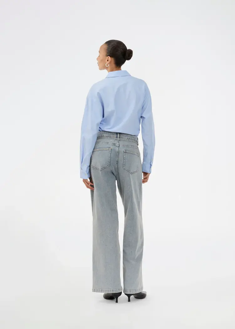 Modström Isolde Solid Pants - Blue Beige Wash