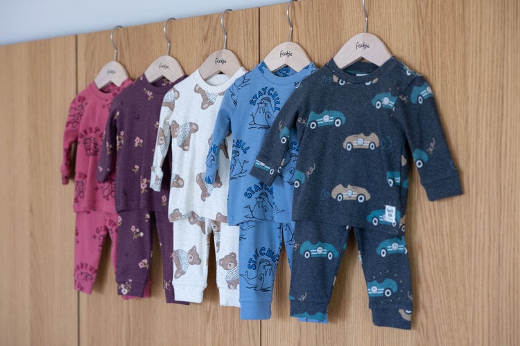 Feetje Pyjama Bonnie Bouquet - Wijn Melange