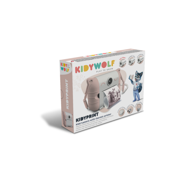Kidywolf Kidyprint fototoestel met thermische printer - roze