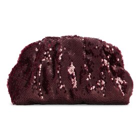 Sui Ava Sequins Clutch Bag - Burgundy