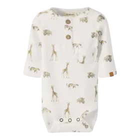 Lil'Atelier Baby Gayo Slim Body - Coconut Milk Animals
