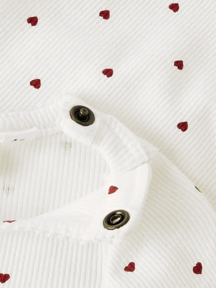 Lil'Atelier Baby Gago ls slim body - Coconut milk/Hearts