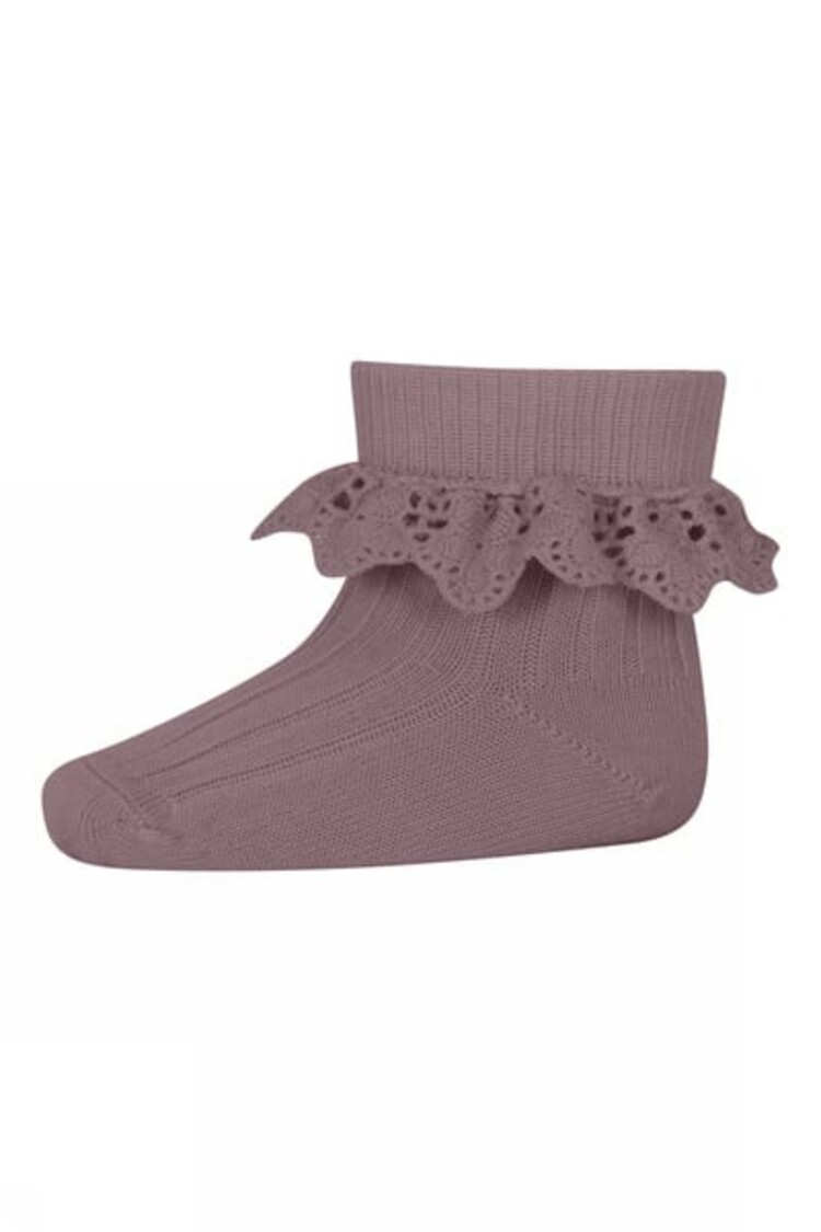 MP Denmark Lea socks lace - 33 - Dark Purple Dove