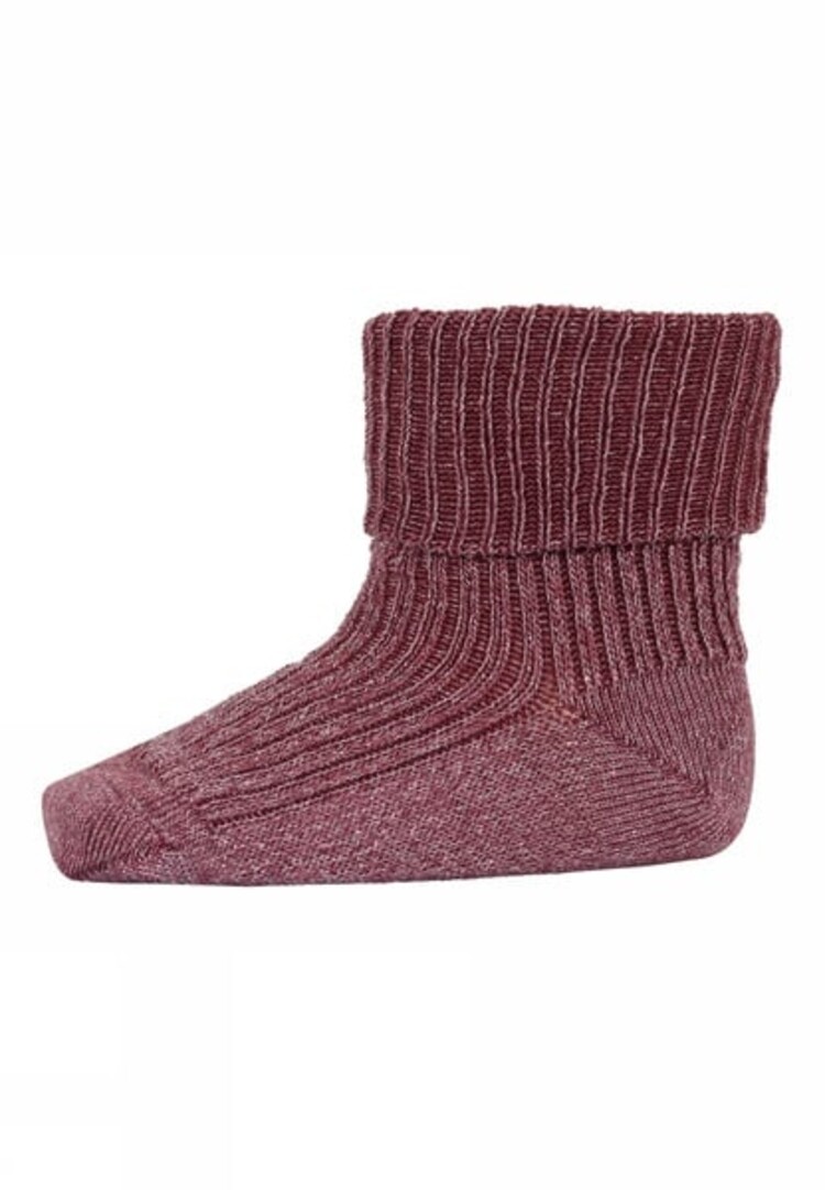 MP Denmark Ida glitter socks - 4070 - Maroon