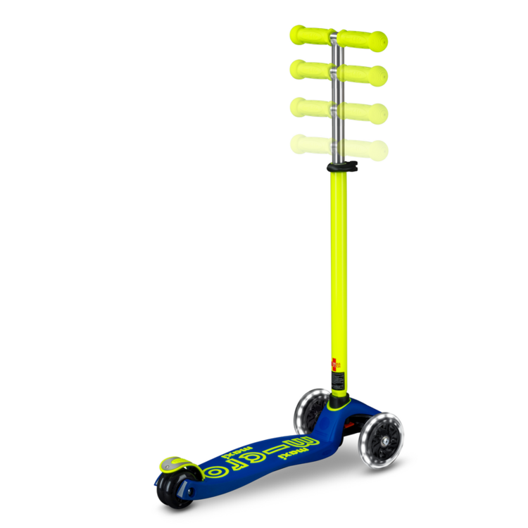 Micro step Maxi Micro Step Deluxe LED Blauw Geel Neon