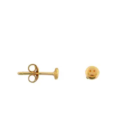 Bibi Camille Mini Smiley Stud Earring - Gold Plated