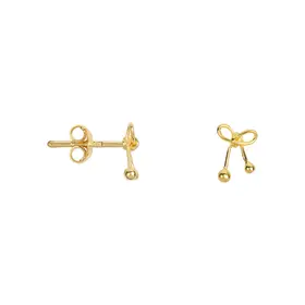 Bibi Camille Mini Bow Stud Earring - Gold Plated