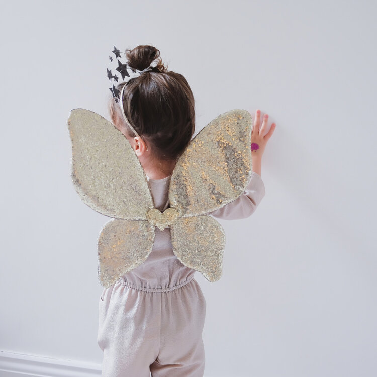 MIMI&LULA Sparkle sequin wings - Gold