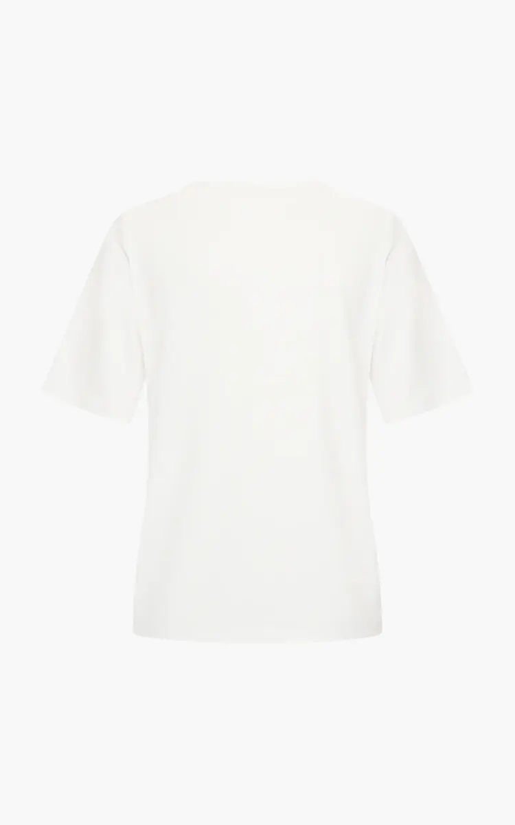 Aimée The Label Zacka V-Neck shirt - Offwhite