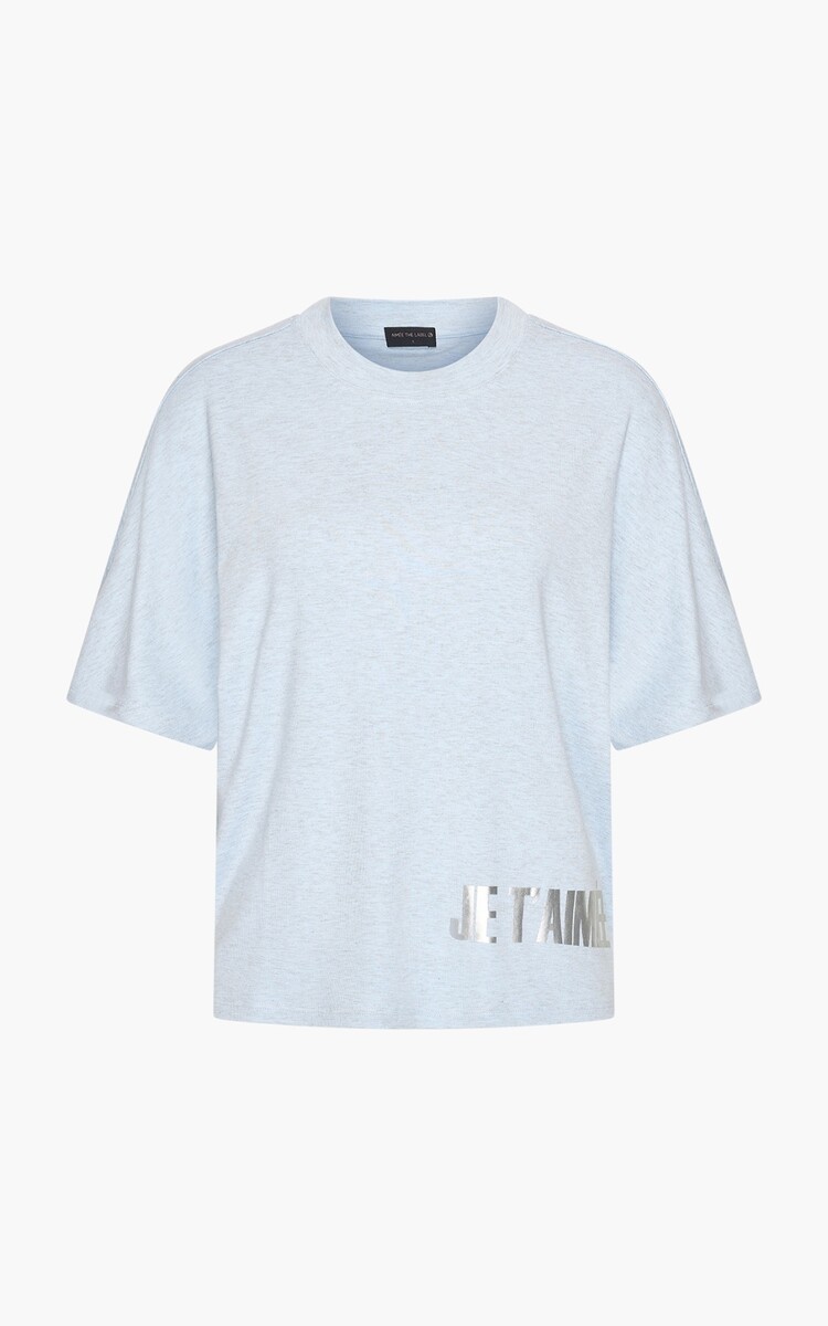Aimée The Label Yara tee- Light blue