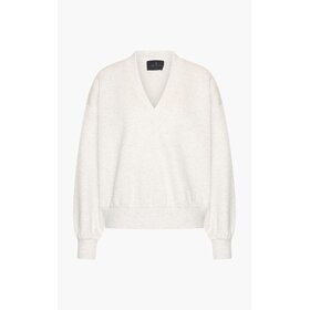 Aimée The Label Blossom Sweater V-neck - Grey meleé