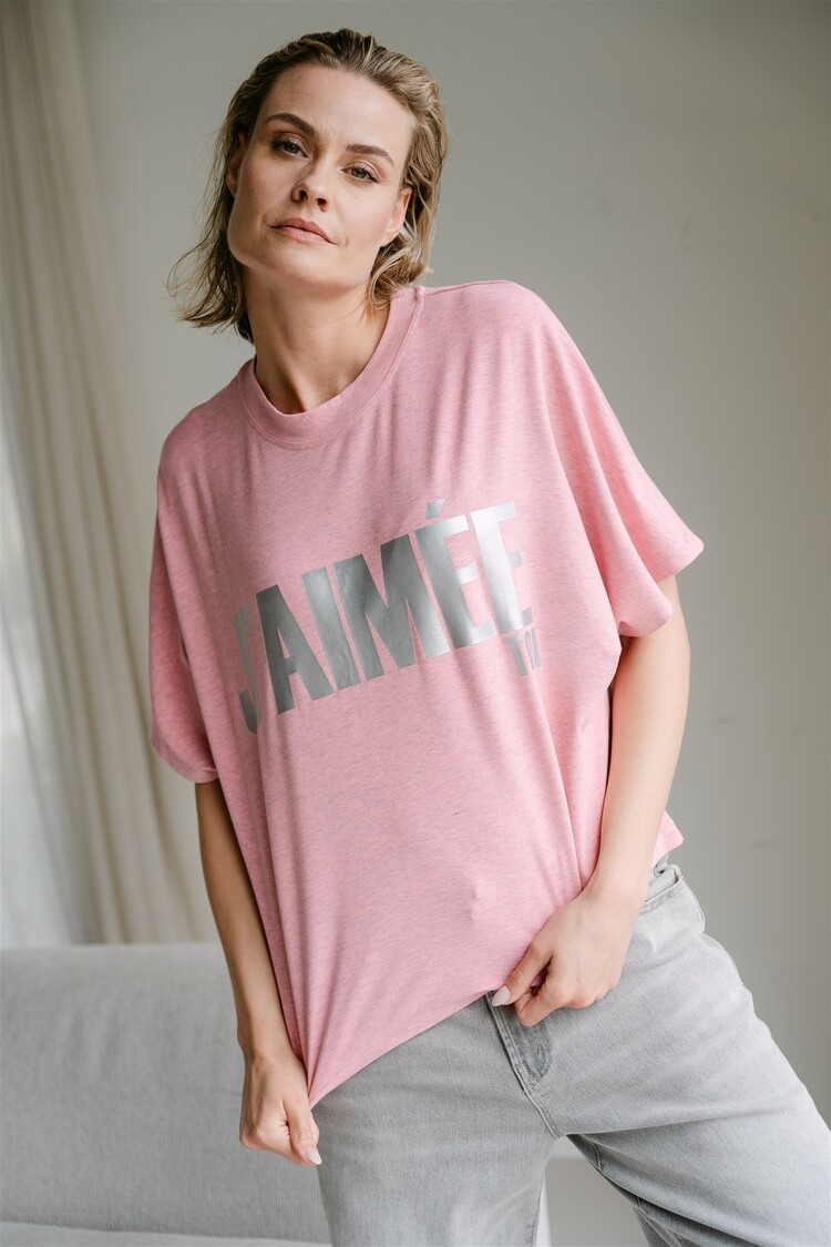 Aimée The Label Benjamin Tee - Pink
